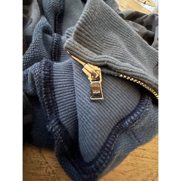 BAPE A Bathing Ape Full Zip Shark Hoodie Blue Camo WGM Youth Kids L Distressed* - Picture 12 of 12